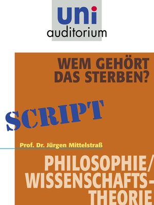 cover image of Wem gehört das Sterben?
